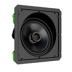 Loud CLK6 120 BL Caixa acústica de embutir quadrada Angulada Borderless 6" 120W Black Kevlar