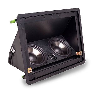 Loud LHT-80BL (UN) - Caixa acústica Central de embutir angulada Borderless para Home Theater