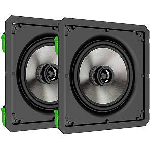 Loud SQ6 60 BL Pass - Par de Caixas acústicas de embutir quadrada Passiva Plana Borderless 60W