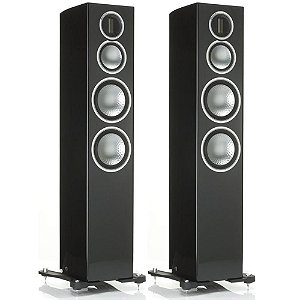 Monitor Audio Gold G300 - Par de caixas acústicas Torre 3-vias 200w 8 ohms Preto Laqueado