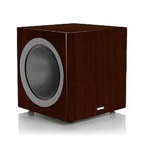 Monitor Audio Radius 390 - Subwoofer ativo de 10" com 220 watts RMS com Bass Radiator Walnut