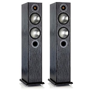 Monitor Audio Bronze 5 - Par de caixas acústicas Torre 2,5-Vias para Home Theater Preto