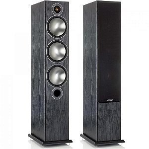 Monitor Audio Bronze 6 - Par de caixas acústicas Torre 2,5-Vias para Home Theater Preto