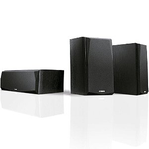 Yamaha NS-P51 - Conjunto com 3 caixas acústicas - 1 Central e 2 Surrounds Preto