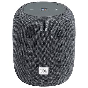 Caixa de som portátil JBL Link Music Wireless Bluetooth com Assistente de Voz Cinza