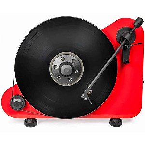 Pro-Ject VT-E BT Elemental Line - Toca-discos com Cápsula MM Ortofon OM5e 110v Vermelho