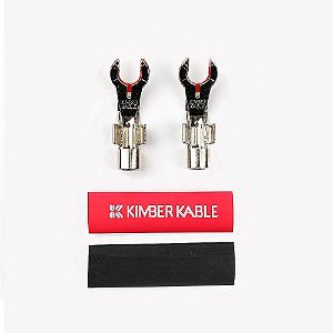 Kit Kimber PM33 - Plug Spade Condutor Elétrico de Sinal para Caixa Acústica (par)