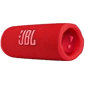 Caixa de som portátil Bluetooth JBL Flip 6 à prova d'água Reproduz 12h Vermelho