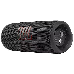 Caixa de som portátil Bluetooth JBL Flip 6 à prova d'água Reproduz 12h Preto