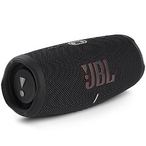 JBL Charge 5 Caixa de Som Bluetooth Portátil à Prova D'água com Powerbank Bateria 20hrs Preto