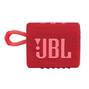 Caixa de Som Portátil JBL GO 3 À Prova D’água IPX 67 Bluetooth 4.2W RMS Vermelho