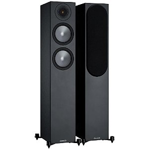 Monitor Audio Bronze 200 6G Par de Caixas Acústicas Torre 2,5 Vias para Home Theater Preto