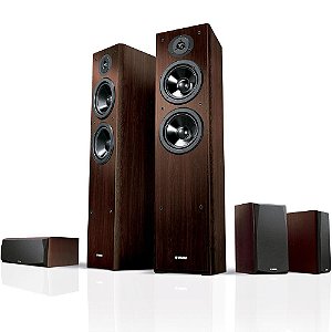 Kit Home Theater 5.0 Yamaha NS-F51 + NS-P51 - Walnut