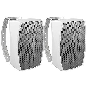 Wave One WOD150 Par de Caixas Acústicas Outdoor e Indoor com Woofer 6,5" 150W IP56 UV Branco