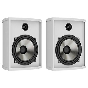 Loud AL5 80 - Par de Caixas Acústicas Externas em Alumínio Extrudado All Weather 80W Branco