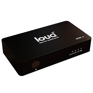 Loud WSR-4 - Receptor de Áudio Wi-Fi AirPlay Bluetooth 5.0 USB