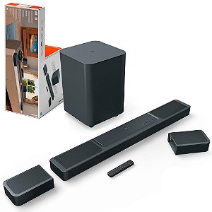 Soundbar JBL Bar 1300 com Subwoofer 11.1.4 Canais Surround 3D Multibeam Dolby Atmos DTS:X