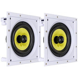 Caixa acústica de embutir JBL CI6S Plus com Tela Magnética 160W Cone de Kevlar 6 1/2" Par