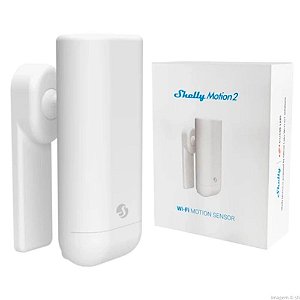 Shelly Sensor de Movimento Inteligente com Detecção de Temperatura e Luz Wi-Fi Motion 2