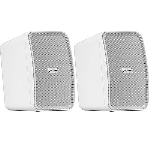 Frahm HS 4" Par de Caixas Acústicas Passivas Externas Outdoor 100W 8 Ohms IP56 Branco