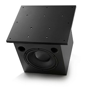AAT  Cube Invisible Subwoofer Ativo paa Fixação 10" Pol. 500W RMS Classe AB 4 Ohms Bivolt Preto