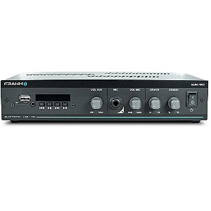 Amplificador Frahm Slim 1800 G5 60W Bluetooth USB FM SD Auxiliar Bivolt