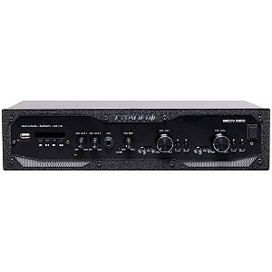 Amplificador Profissional Frahm GR 3800 BT G5 300W Bluetooth USB SD FM Auxiliar Bivolt