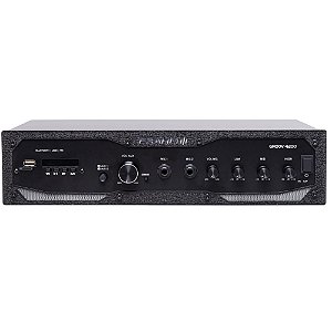 Amplificador Profissional Frahm GR 4200 BT G5 400W Bluetooth USB FM SD Auxiliar Bivolt