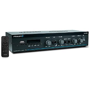 Amplificador Receiver para Som Ambiente Frahm Slim 1600 MC G5 Classe AB