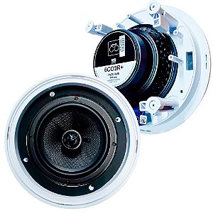 Par de Caixas de Som Ambiente Arandela de Embutir JBL 6CO3R+ com Woofer de 6” 140W RMS 8 Ohms