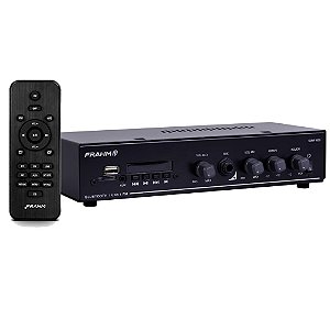 Amplificador Estereo Frahm Slim 1000 G5 Som Ambiente Bluetooth Usb Fm Aux MicroSD 40W RMS Bivolt
