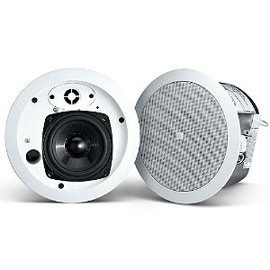 Par de Alto-Falantes de Teto para Música Ambiente JBL Professional Control 24CT Micro Plus Arandela de 4,5" Branco