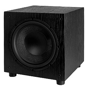 Subwoofer Ativo Elac SUB1020-BK Classe AB Driver 10" Pol.  Bass Reflex 120W Preto 127v
