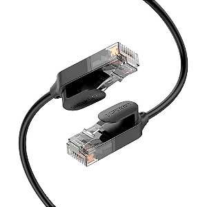 Cabo de Rede de Alta Velocidade Ugreen Cat 6A Utp Ethernet 10Gbps Rj45 3 Metros NW122 Preto
