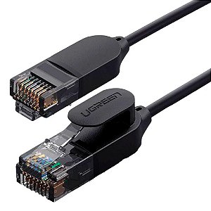 Cabo de Rede Ethernet de Alta Velocidade RJ45 Ugreen CAT6 UTP Macho 5 Metros Preto (70654)