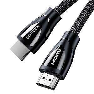 Cabo de Vídeo Hdmi 2.1 Ugreen 8K Ultra HD 60Hz Macho/Macho 3 Metros Dolby Atmos Preto (80404)