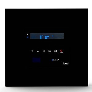 Amplificador de Embutir Loud Audio LAC A/B Bluetooth 5.1 aptX-HD 4 Canais 15W RMS Bivolt Preto