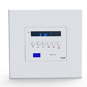 Amplificador de Som Loud Audio LAC A/B Bluetooth 5.1 4 Canais Estéreo 15W RMS Bivolt Branco