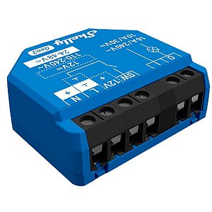 Shelly 1 Gen3 Módulo Inteligente WiFi Bluetooth com Contato Seco 1 Canal 16A Azul