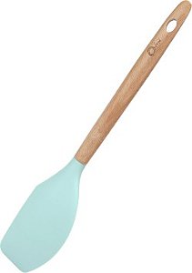 Espátula em Silicone cabo em madeira Water Blue