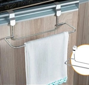 Suporte de Toalha para Porta Armário - Encaixe