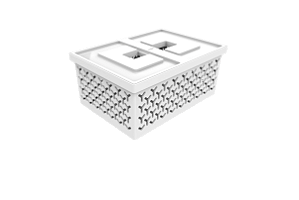 Cesto Organizador Médio Com Tampa