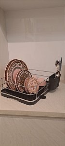 Escorredor de Louças - Preto/Cromado