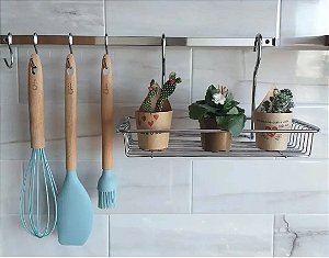 BARRA PIATINA C/ 6 GANCHOS