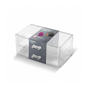 Gaveteiro Plastico Duplo Cosmeticos