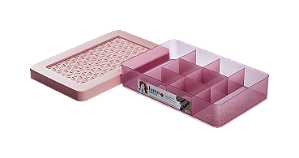 Caixa c/ Divisoria para Joias com Tampa