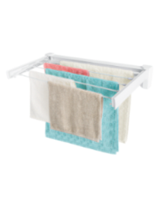 Varal Retratil Plastico Branco