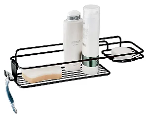Suporte p/ Shampoo/Sabonete de Parede - Gancho Móvel