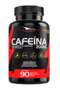 Cafeína 200mg com 90 capsulas
