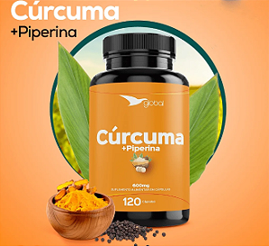 Curcuma + piperina 600mg 120 cápsulas